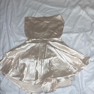 Silky Strapless Dress